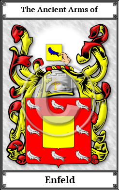 Enfeld Family Crest Download (JPG) Book Plated - 600 DPI