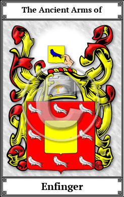 Enfinger Family Crest Download (JPG)  Book Plated - 150 DPI