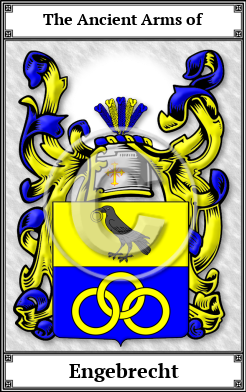 Engebrecht Family Crest Download (JPG) Book Plated - 600 DPI
