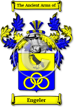 Engeler Family Crest Download (jpg) Legacy Series - 150 DPI