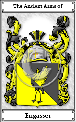 Engasser Family Crest Download (JPG)  Book Plated - 150 DPI
