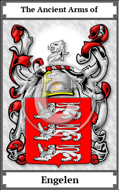 Engelen Family Crest Download (JPG)  Book Plated - 150 DPI