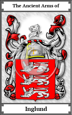 Inglund Family Crest Download (JPG)  Book Plated - 150 DPI