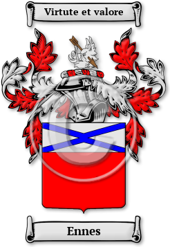 Ennes Family Crest Download (jpg) Legacy Series - 150 DPI