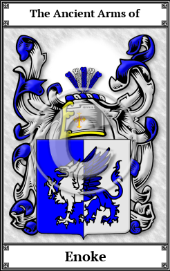Enoke Family Crest Download (JPG)  Book Plated - 150 DPI