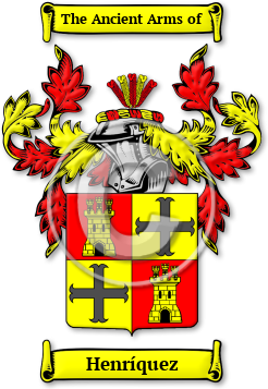 Henríquez Family Crest Download (jpg) Legacy Series - 150 DPI
