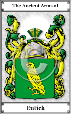 Entick Family Crest Download (JPG)  Book Plated - 150 DPI