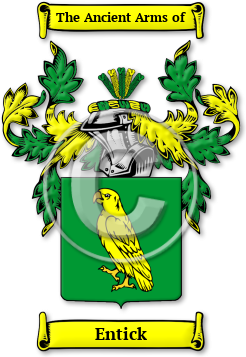 Entick Family Crest Download (jpg) Legacy Series - 150 DPI