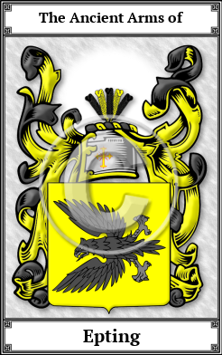 Epting Family Crest Download (JPG)  Book Plated - 150 DPI