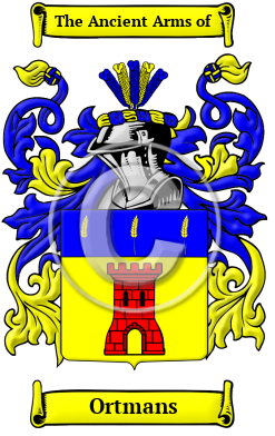 Ortmans Family Crest Download (JPG) Heritage Series - 600 DPI