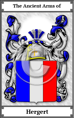 Hergert Family Crest Download (JPG) Book Plated - 600 DPI