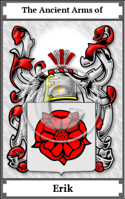 Erik Family Crest Download (JPG)  Book Plated - 150 DPI