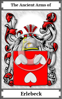 Erlebeck Family Crest Download (JPG)  Book Plated - 150 DPI