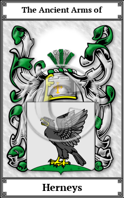 Herneys Family Crest Download (JPG) Book Plated - 600 DPI