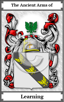Learning Family Crest Download (JPG)  Book Plated - 150 DPI