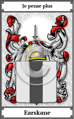 Earskane Family Crest Download (JPG)  Book Plated - 150 DPI