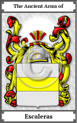 Escaleras Family Crest Download (JPG)  Book Plated - 150 DPI
