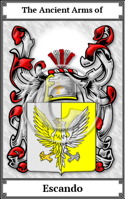 Escando Family Crest Download (JPG)  Book Plated - 150 DPI