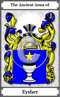 Eysher Family Crest Download (JPG)  Book Plated - 150 DPI