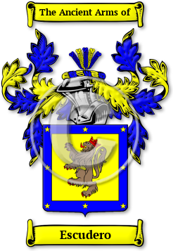 Escudero Family Crest Download (jpg) Legacy Series - 150 DPI