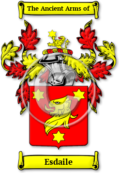 Esdaile Family Crest Download (jpg) Legacy Series - 150 DPI