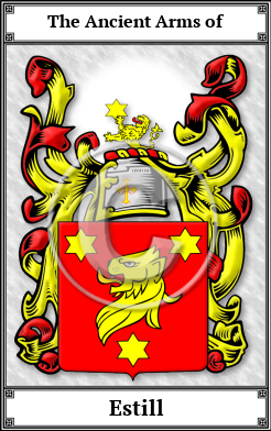 Estill Family Crest Download (JPG) Book Plated - 600 DPI