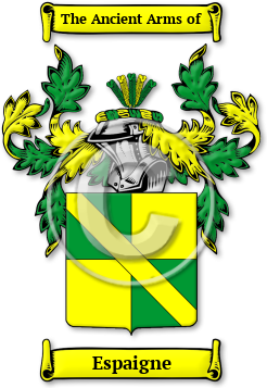 Espaigne Family Crest Download (jpg) Legacy Series - 150 DPI
