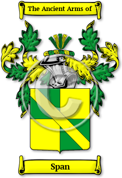 Span Family Crest Download (jpg) Legacy Series - 150 DPI