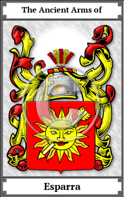 Esparra Family Crest Download (JPG) Book Plated - 600 DPI