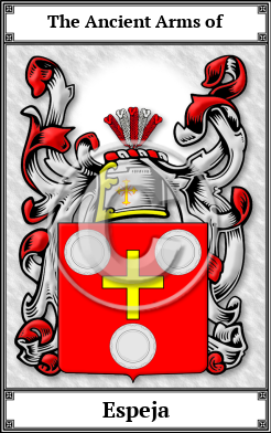 Espeja Family Crest Download (JPG)  Book Plated - 150 DPI
