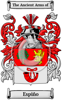 Espiño Family Crest Download (JPG) Heritage Series - 300 DPI