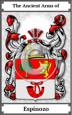 Espinozo Family Crest Download (JPG)  Book Plated - 150 DPI