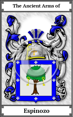 Espinozo Family Crest Download (JPG) Book Plated - 600 DPI