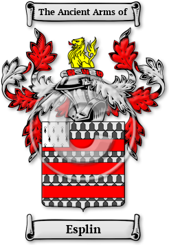 Esplin Family Crest Download (JPG) Legacy Series - 600 DPI