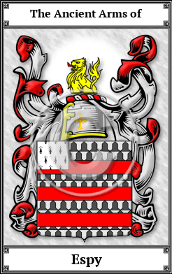 Espy Family Crest Download (JPG)  Book Plated - 150 DPI