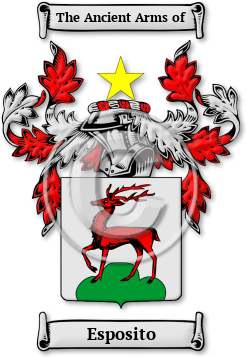 Esposito Family Crest Download (jpg) Legacy Series - 150 DPI