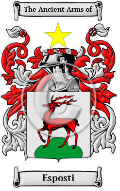 Esposti Family Crest Download (JPG) Heritage Series - 600 DPI