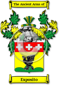 Exposito Family Crest Download (jpg) Legacy Series - 150 DPI