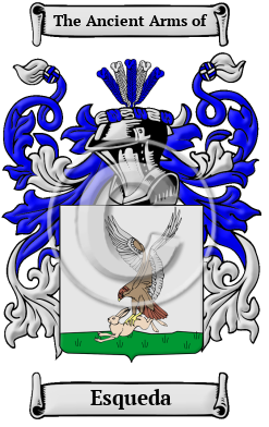 Esqueda Family Crest Download (JPG) Heritage Series - 600 DPI