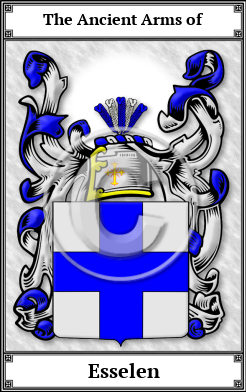 Esselen Family Crest Download (JPG) Book Plated - 600 DPI