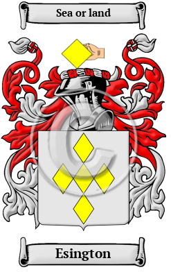 Esington Family Crest/Coat of Arms