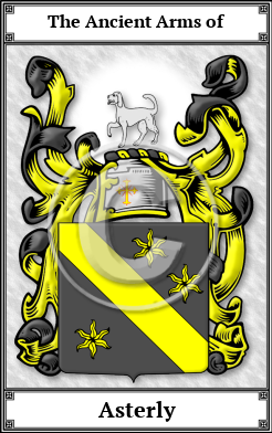 Asterly Family Crest Download (JPG) Book Plated - 600 DPI