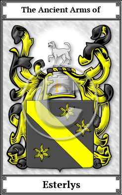 Esterlys Family Crest Download (JPG)  Book Plated - 150 DPI