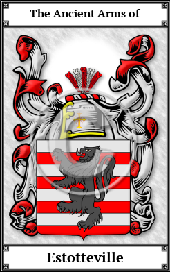 Estotteville Family Crest Download (JPG) Book Plated - 600 DPI