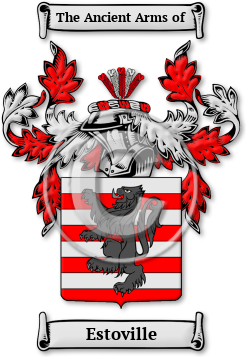 Estoville Family Crest Download (jpg) Legacy Series - 150 DPI