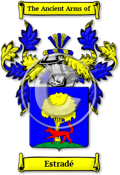 Estradé Family Crest Download (JPG) Legacy Series - 600 DPI