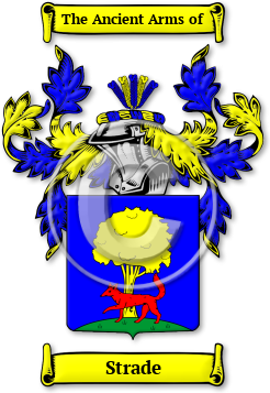 Strade Family Crest Download (jpg) Legacy Series - 150 DPI