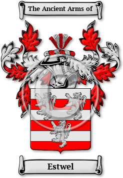 Estwel Family Crest Download (jpg) Legacy Series - 150 DPI