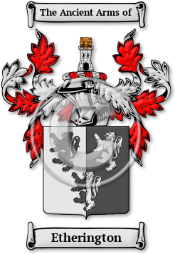 Etherington Family Crest Download (jpg) Legacy Series - 150 DPI