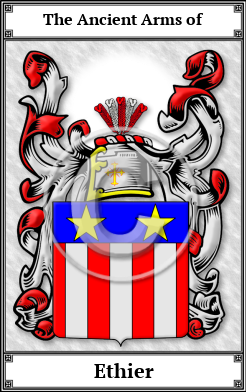 Ethier Family Crest Download (JPG)  Book Plated - 150 DPI